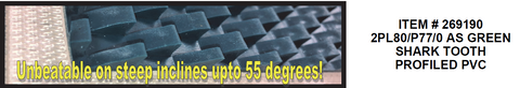 2 Ply Green Shark Tooth PVC #269190