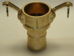Cam & Groove Fittings Brass Type C Coupler X Hose Shank