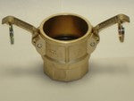 Cam & Groove Fittings Brass Type D Coupler X Female NPT