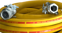 Wire Braid Bull Air Hose Yellow