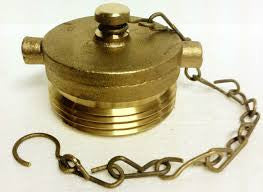 Brass Cap and Chain, 1-1/2 in. NST