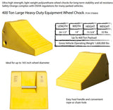 400 TON Urethane Wheel and Tire Chocks