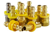 Brass Push-on Hose Barb Fittings