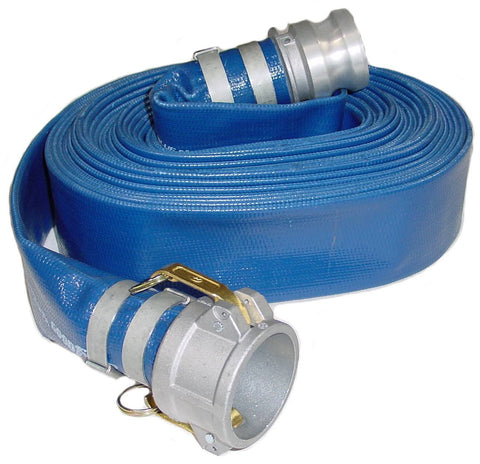 Discharge Hose - Blue PVC - Coupled Lengths