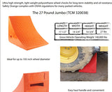 Urethane Wheel and Tire Chocks