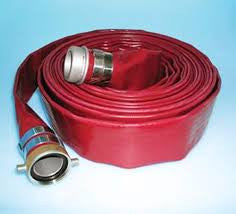 Discharge Hose - Red PVC - Coupled Lengths