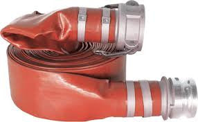 Discharge Hose - Red PVC - Coupled Lengths